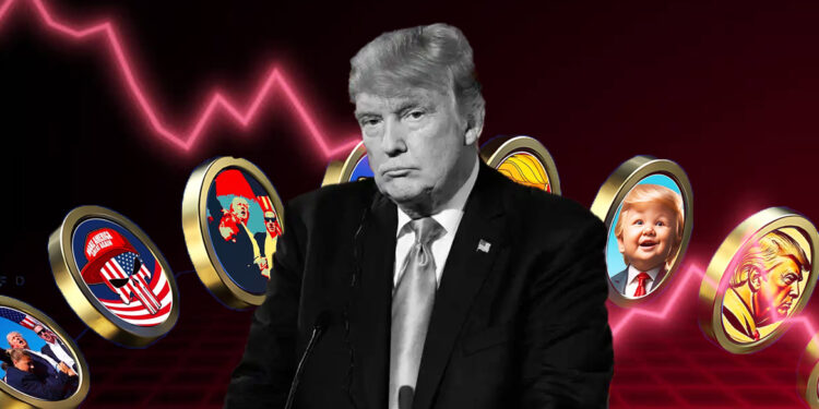 Trump-Themed Tokens Face Sharp Decline A Whale’s $5 Million Loss
