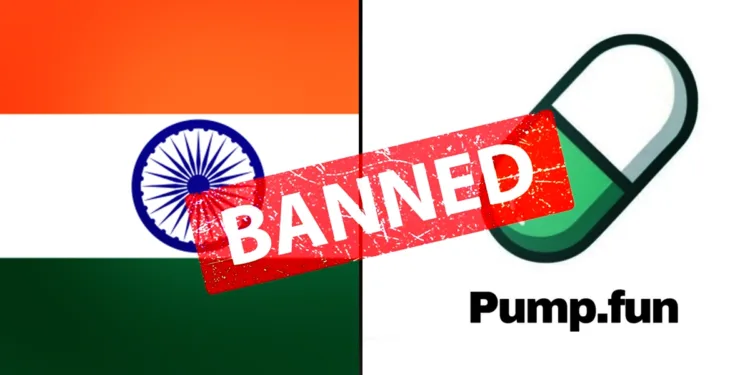 CRYPTO PLATFORM PUMP FUN TO BE BANNED IN INDIA IN THE COMING WEEKS