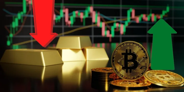 Gold Weakens as Crypto Rises Market Shifts Hint at Bullish Risk-On Sentiment
