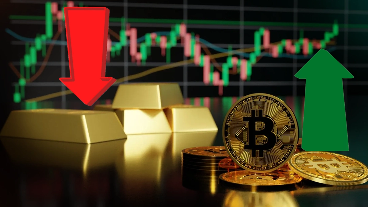 Gold Weakens as Crypto Rises Market Shifts Hint at Bullish Risk-On Sentiment